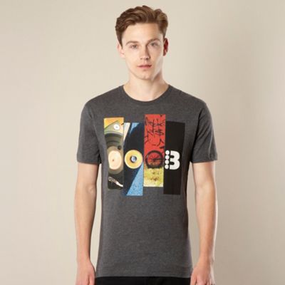 Grey wheel printed t-shirt                                                                                                      