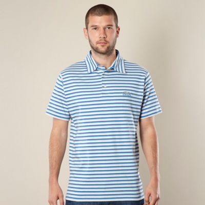Blue multi striped polo shirt                                                                                                   
