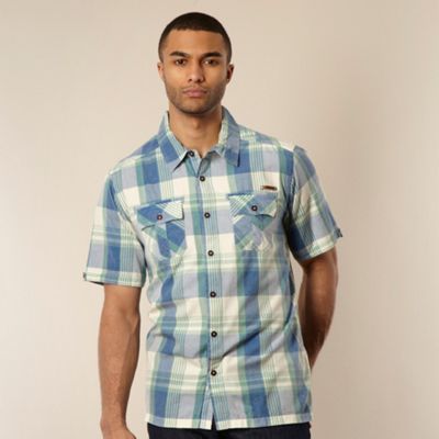 Blue checked two pocket shirt                                                                                                   