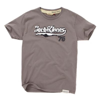 Light grey Jack and Jones 75 t-shirt