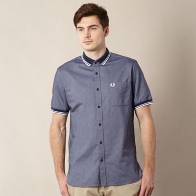 Navy vintage look t-shirt