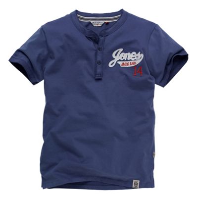 Jack and Jones Blue baseball t-shirt