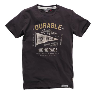 Jack and Jones Brown runner printed t-shirt