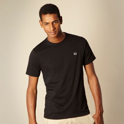 Fred Perry Black plain crew neck t-shirt