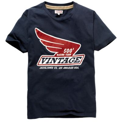 Jack and Jones Navy Fuel t-shirt