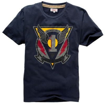 Jack and Jones Navy Fighter t-shirt