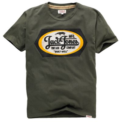 Jack and Jones Khaki Fighter t-shirt