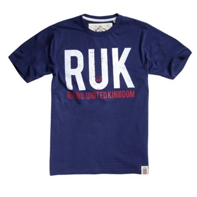 Rhino Rugby Blue RUK logo t-shirt
