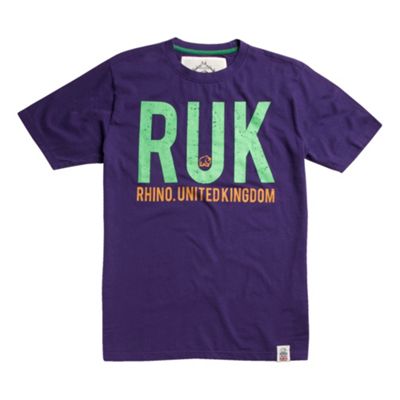 Rhino Rugby Purple RUK logo t-shirt