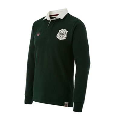 Green long sleeve rugby shirt