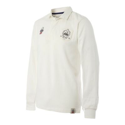 Rhino Rugby White long sleeve rugby shirt