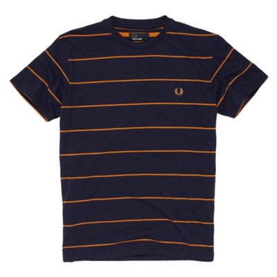 Fred Perry Dark blue fine striped t-shirt