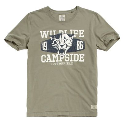 Olive green Wildlife t-shirt