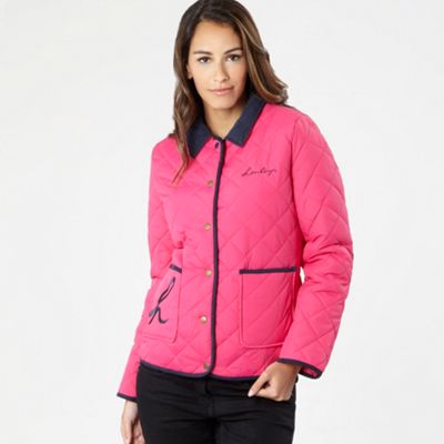Pink quilted jacket