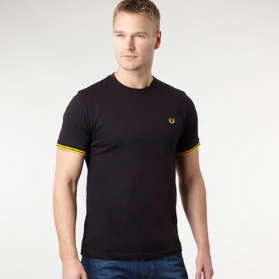 Fred Perry Black tipped cuff t-shirt
