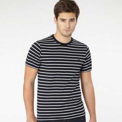 Fred Perry Navy fine stripe t-shirt