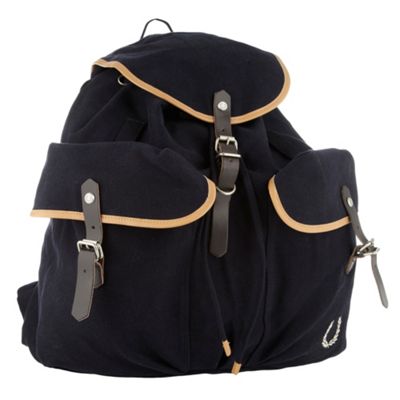 Fred Perry Navy contrasting trim rucksack