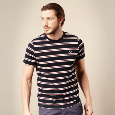 Fred Perry Navy nautical stripe t-shirt