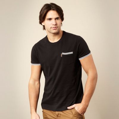 Ben Sherman Black tipped trim t-shirt