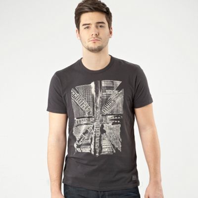 Black Union Jack guitar t-shirt