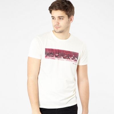 Ben Sherman Off white scooter print t-shirt