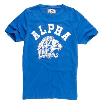 Ringspun Blue Alpha t-shirt