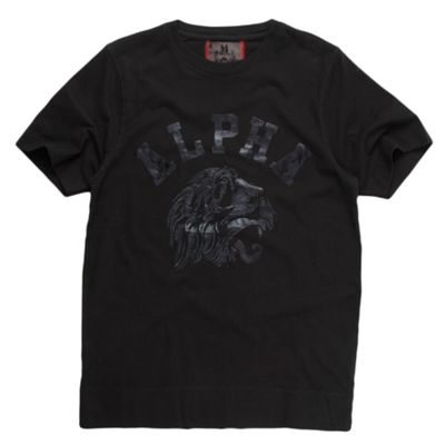 Ringspun Black Alpha t-shirt