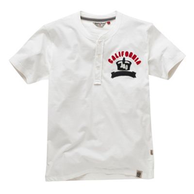 Jack and Jones White baseball t-shirt