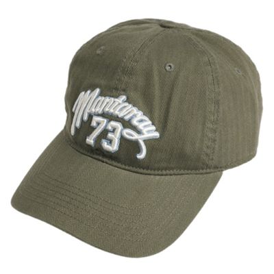 Mantaray Khaki herringbone twill baseball cap