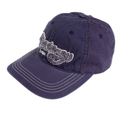 Mantaray Navy distressed logo baseball cap