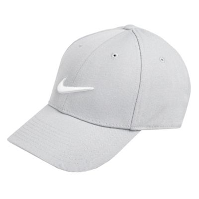 Grey Swoosh baseball cap