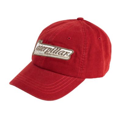 Caterpillar Red logo baseball cap