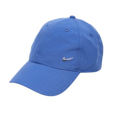 Blue Swoosh baseball cap