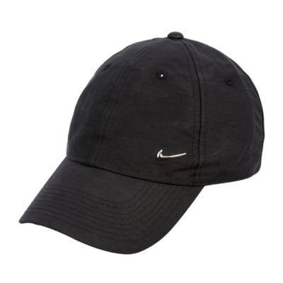 Black Swoosh baseball cap