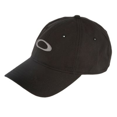 Black embroidered baseball cap