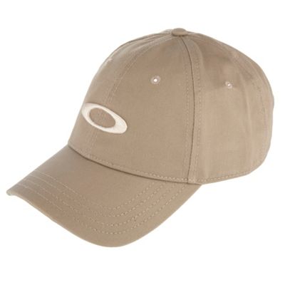 Khaki embroidered baseball cap