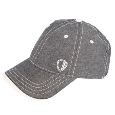 Blue chambray baseball cap