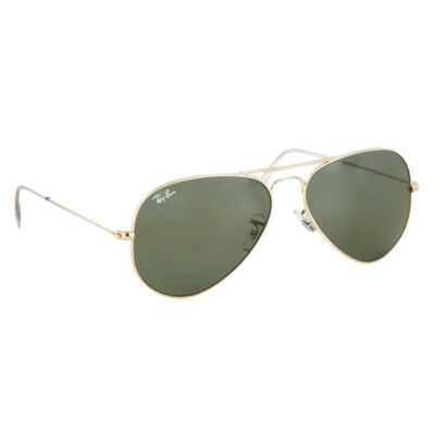 Green gold frame sunglasses