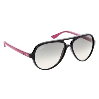Purple plastic aviator sunglasses