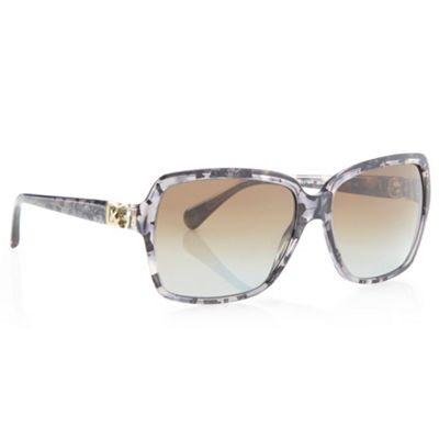 Black marble square sunglasses                                                                                                  