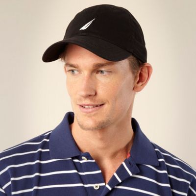 Nautica Black embroidered logo baseball cap