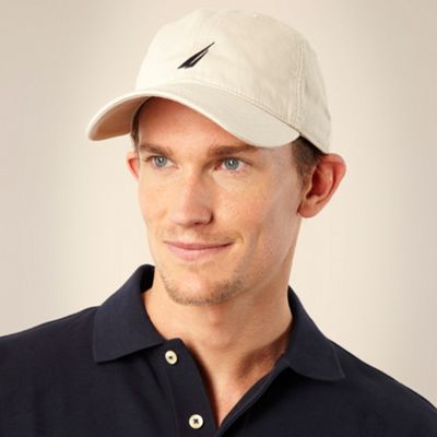 Nautica Natural embroidered logo baseball cap