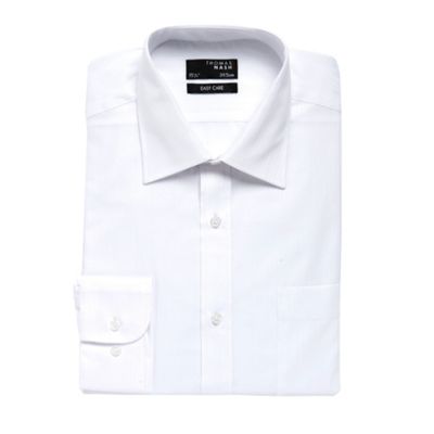White satin self stripe shirt                                                                                                   