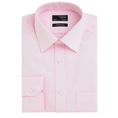 Light pink twill long sleeve shirt