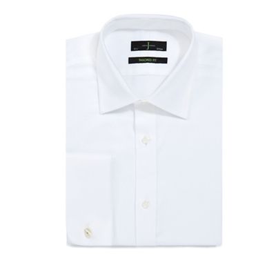 J by Jasper Conran - Designer white tailored textured shirt
