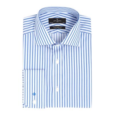 Jeff Banks Blue bold striped shirt