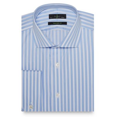 J by Jasper Conran - Designer light blue butchers stripe tailored shirt