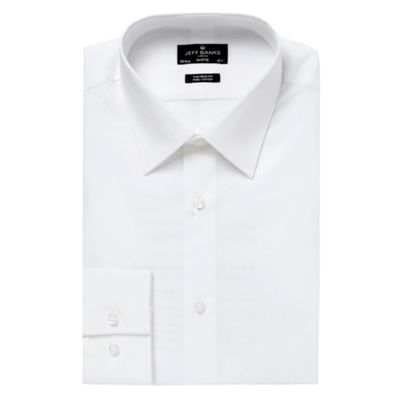 Designer white tailored point collar shirt
