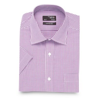 Purple gingham shirt                                                                                                            