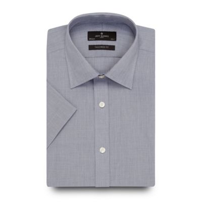 Designer navy fine checked shirt                                                                                                